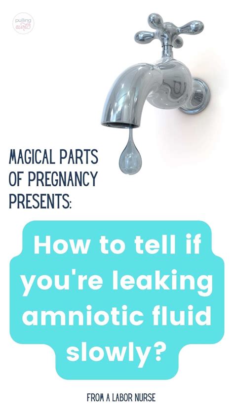 Leaking Amniotic Fluid: How to Tell